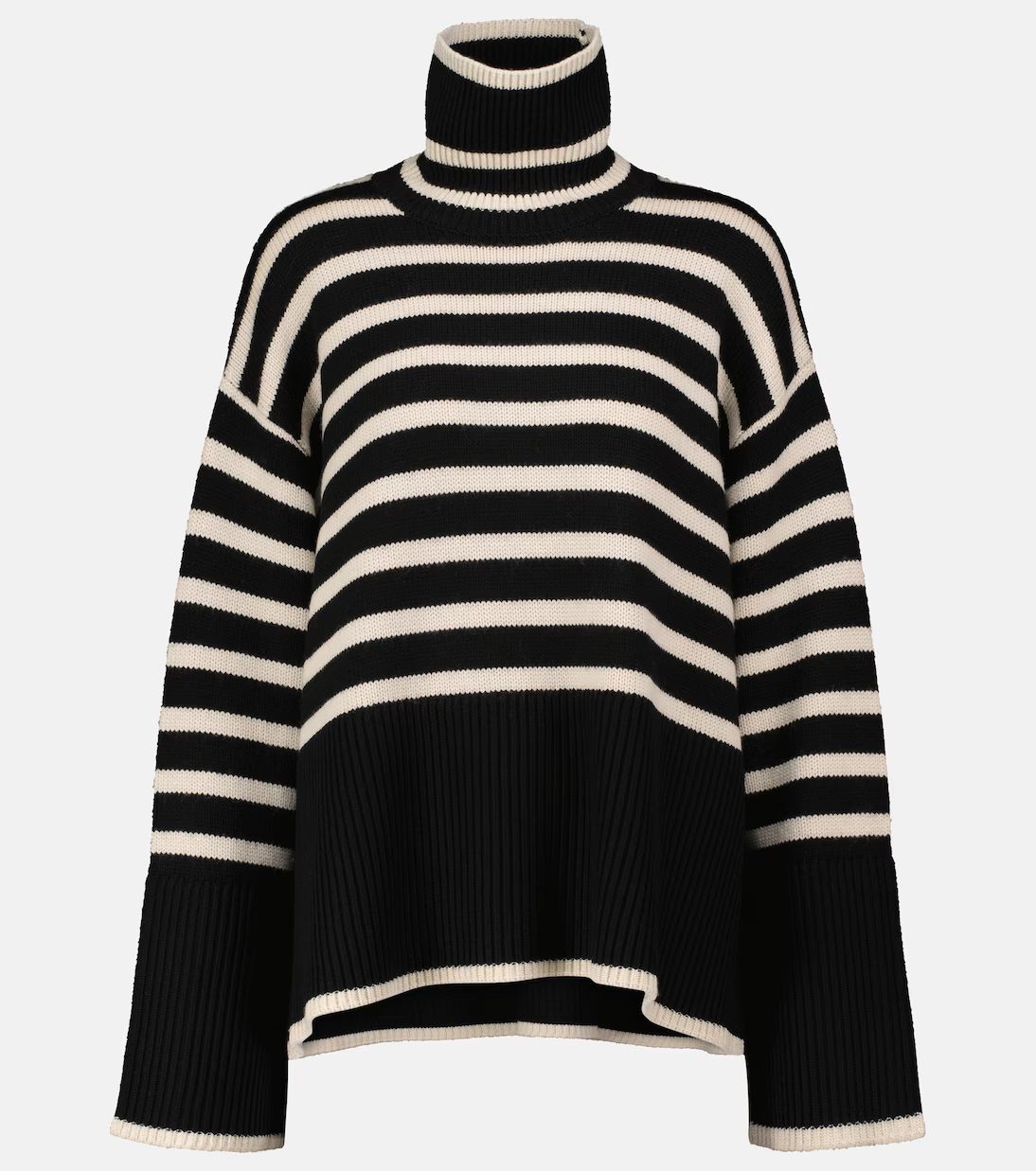 Striped turtleneck wool-blend sweater | Mytheresa (UK)
