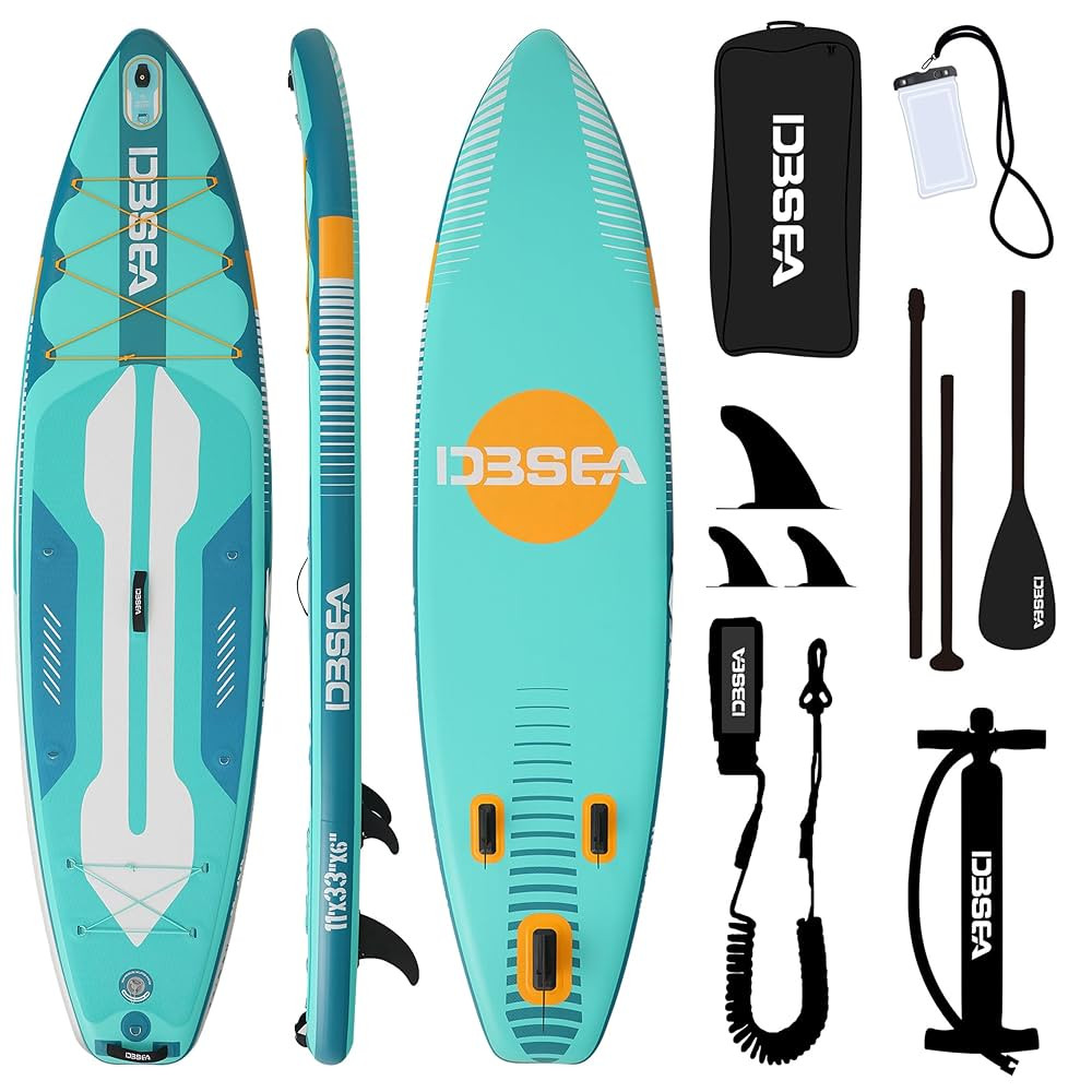 11' Inflatable Stand-Up Paddle Board – Available 33"/34"/35" Extra Wide Inflatable Paddle Board... | Amazon (US)