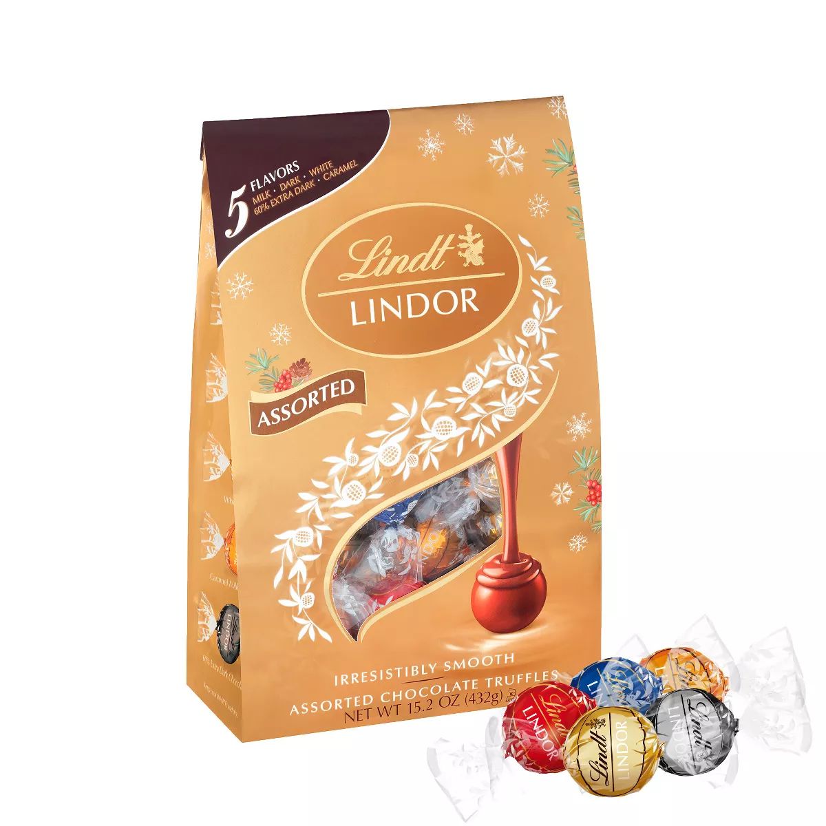 Lindor Holiday Assorted Chocolate Bag - 15.2oz | Target