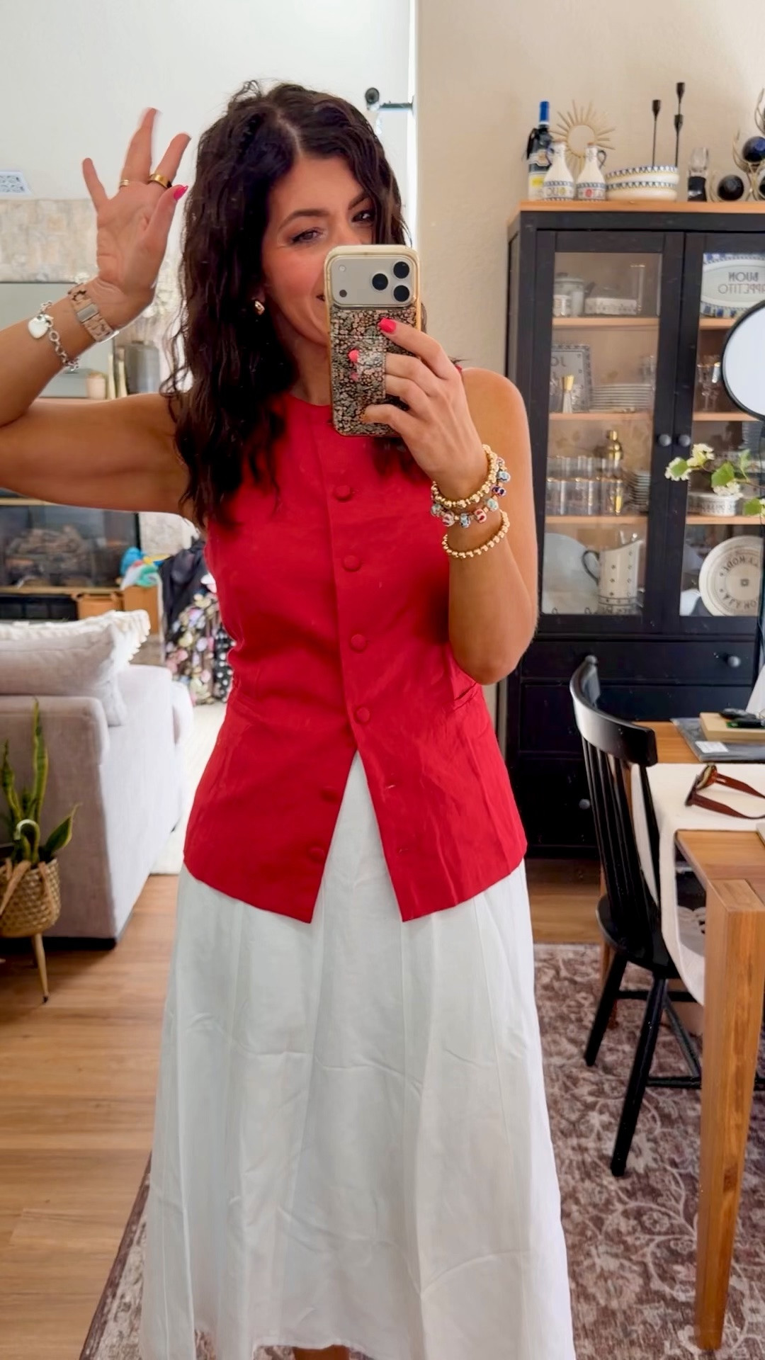 Work outfit of the day
In a medium vest and medium skirt

#LTKWorkwear #LTKTall #LTKMidsize