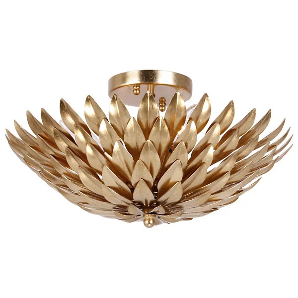 Broche Small Semi Flushmount/Wall Sconce | Lumens