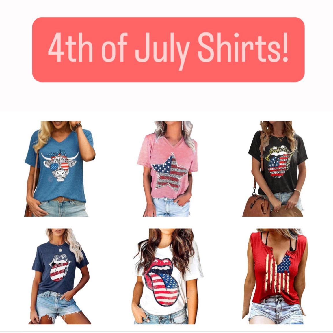 4th of July!

4th of July shirts | Amazon 4th of July | 4th of July party | 4th of July outfits | red white and blue | affordable fashion | 4th of July T-shirt | pool party | beach party 

#LTKswim #LTKfamily #LTKSeasonal