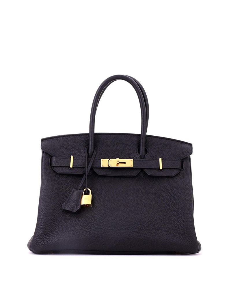 Pre-Owned HERMES Birkin 30 Handbag Black Togo with Gold Hardware | Bloomingdale's (US)