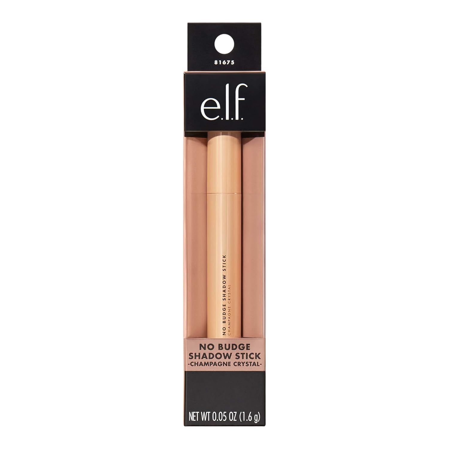 e.l.f. Cosmetics No Budge Shadow Stick, Longwear, Smudge-Proof Metallic Eyeshadow, Champagne Crys... | Amazon (US)