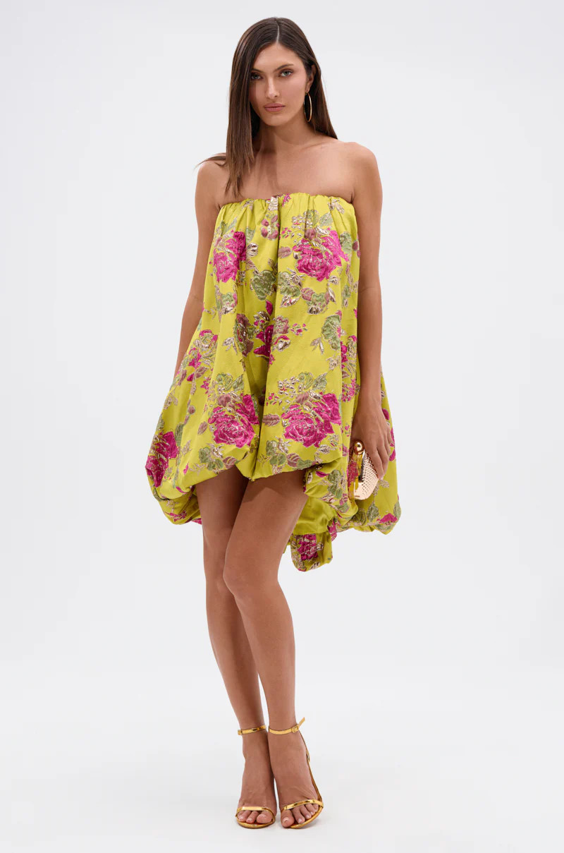 LOVER GIRL BROCADE BUBBLE DRESS | AKIRA