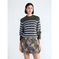 Free Assembly Women's Cropped Mock Neck Cotton Sweater, Midweight, Sizes XS-XXL | Walmart (US)