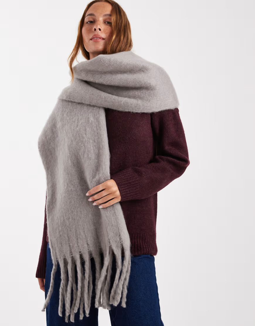 Glamorous blanket scarf in grey | ASOS (Global)