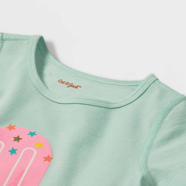 Toddler Girls' Adaptive Popsicle Short Sleeve T-Shirt - Cat & Jack™ Mint | Target