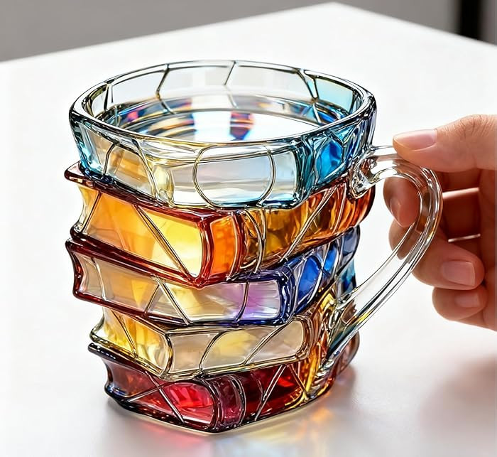 2025 New 3D Book Glass Mug | Hot or Cold Gift for Book Lover | Amazon (US)