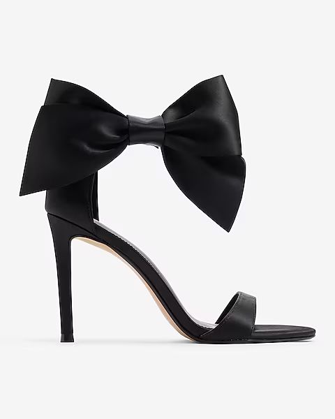 Ankle Bow Heeled Sandals | Express