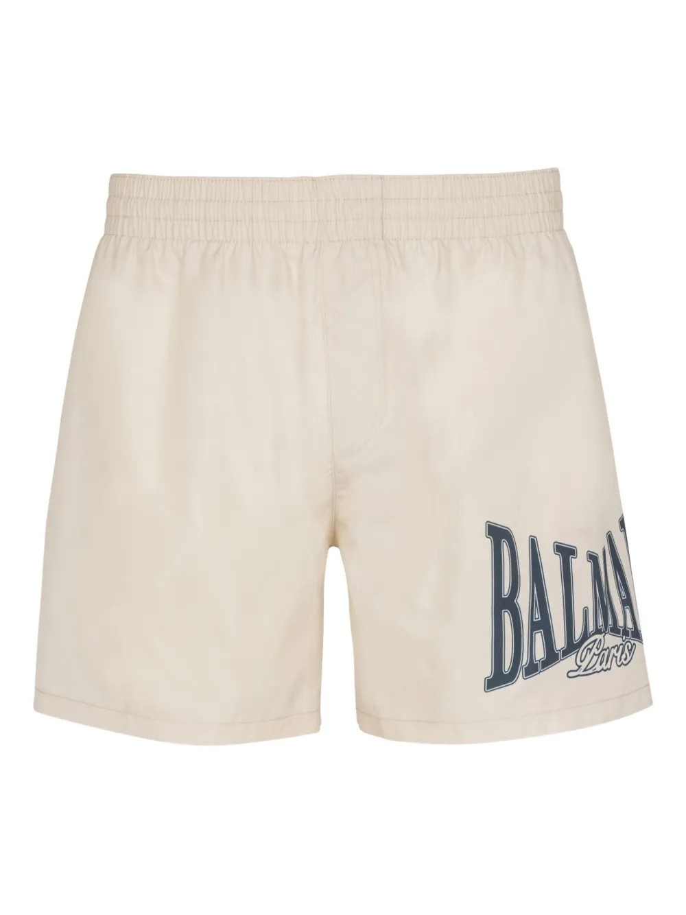 Balmain Graphic Print Swim Shorts — Beige - S | Italist Inc.
