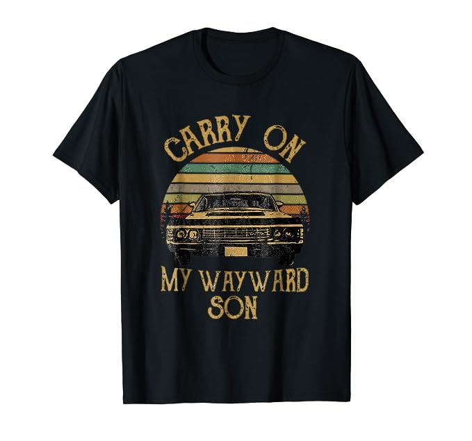 Carry on my Wayward Son TShirt - Vintage Tee Shirt Gift | Amazon (US)
