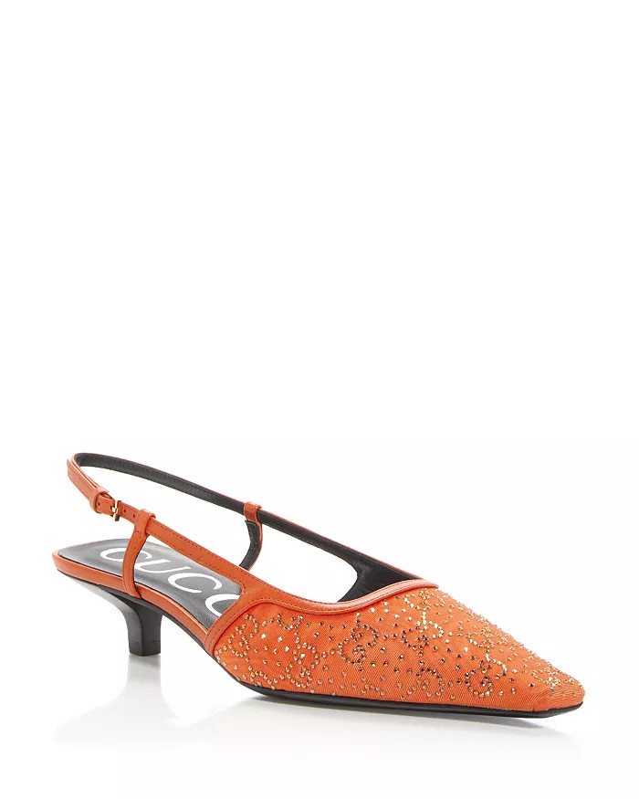 Women's GG Pointed Toe Slingback Pumps | Bloomingdale's (US)