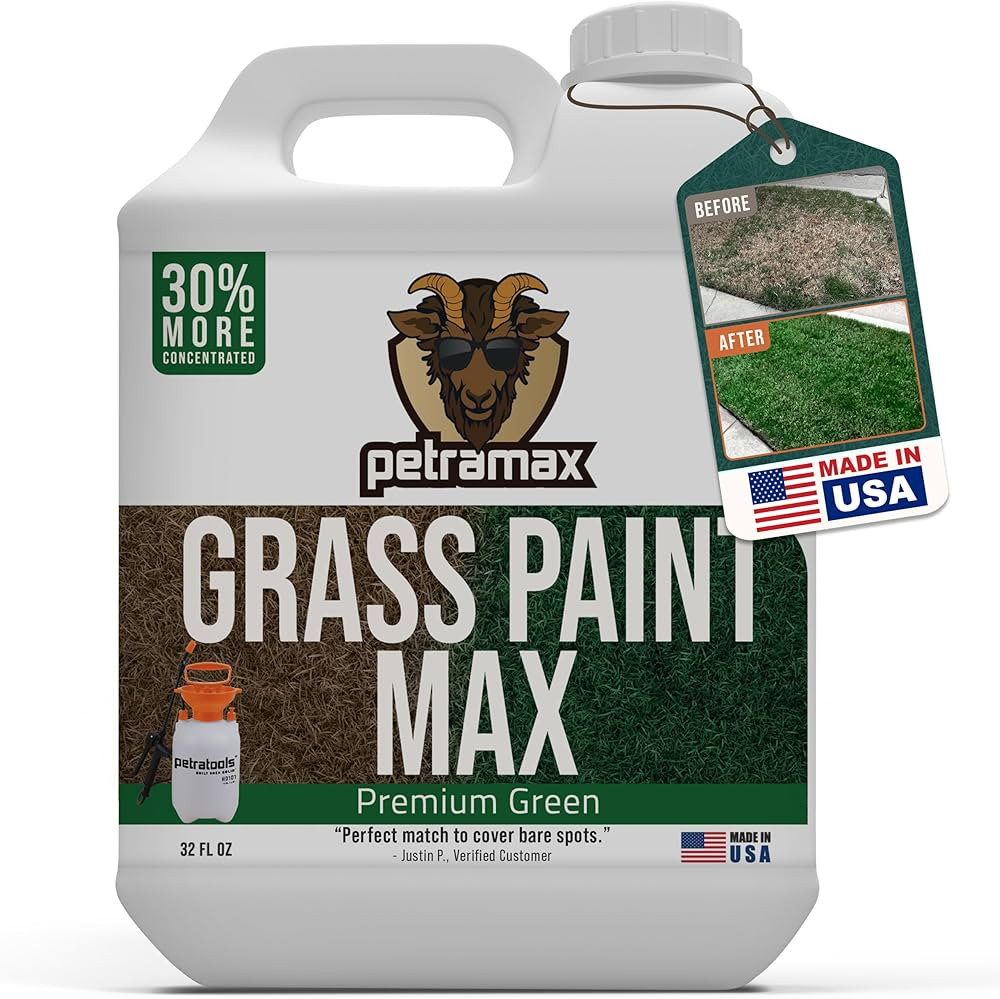 PetraMax Max Grass Paint for Lawn - Maintain Perfect Green Grass, Spray for Lawn & Shrubs Green S... | Amazon (US)