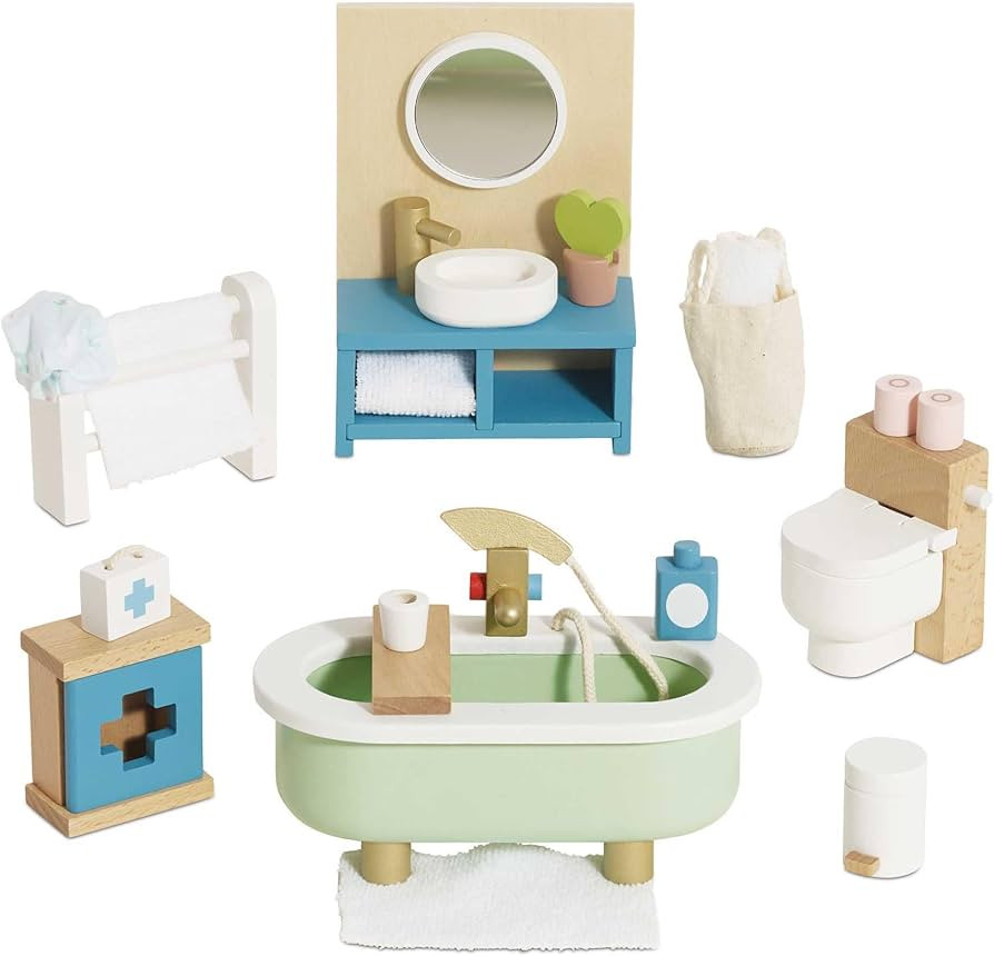 Le Toy Van - Daisylane Bathroom Premium Wooden Toys Dolls House Accessories |Playset For Doll Hou... | Amazon (US)