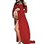 JustVH Maternity Off Shoulder Mermaid Chiffon Gown V Neck Maxi Photo Shoot Photography Dress for ... | Amazon (US)
