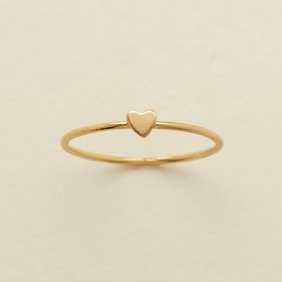 Made By Mary | Heart Stacking Ring Gold 8 | Target