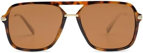 SOJOS Sunglasses for Women & Men, Square, Retro, Polarized Lens, Trendy Aviator, 90s Shades | Amazon (US)
