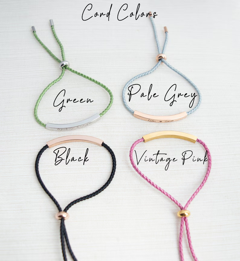 Name Bracelet Silver Gold or Rose Gold Plated Date - Etsy | Etsy (US)