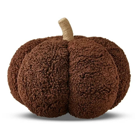 Harvest Tabletop Décor Boucle Fabric Pumpkin, by Way to Celebrate | Walmart (US)