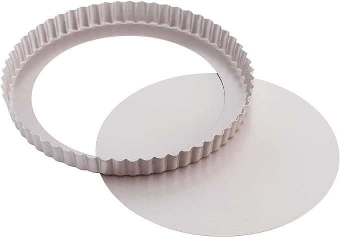 Amazon.com: CHEFMADE 9.5-Inch Round Tart Pan with Removable Loose Bottom, Non-Stick Carbon Steel ... | Amazon (US)