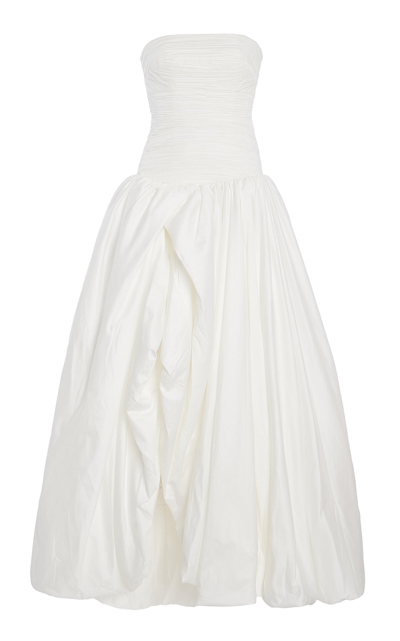 Aje - Violette Bubble-Hem Cotton Maxi Dress - Ivory - AU 10 - Moda Operandi | Moda Operandi (Global)
