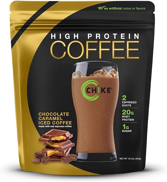 Chike Chocolate Caramel High Protein Iced Coffee, 20 G Protein, 2 Shots Espresso, 1 G Sugar, Keto... | Amazon (US)