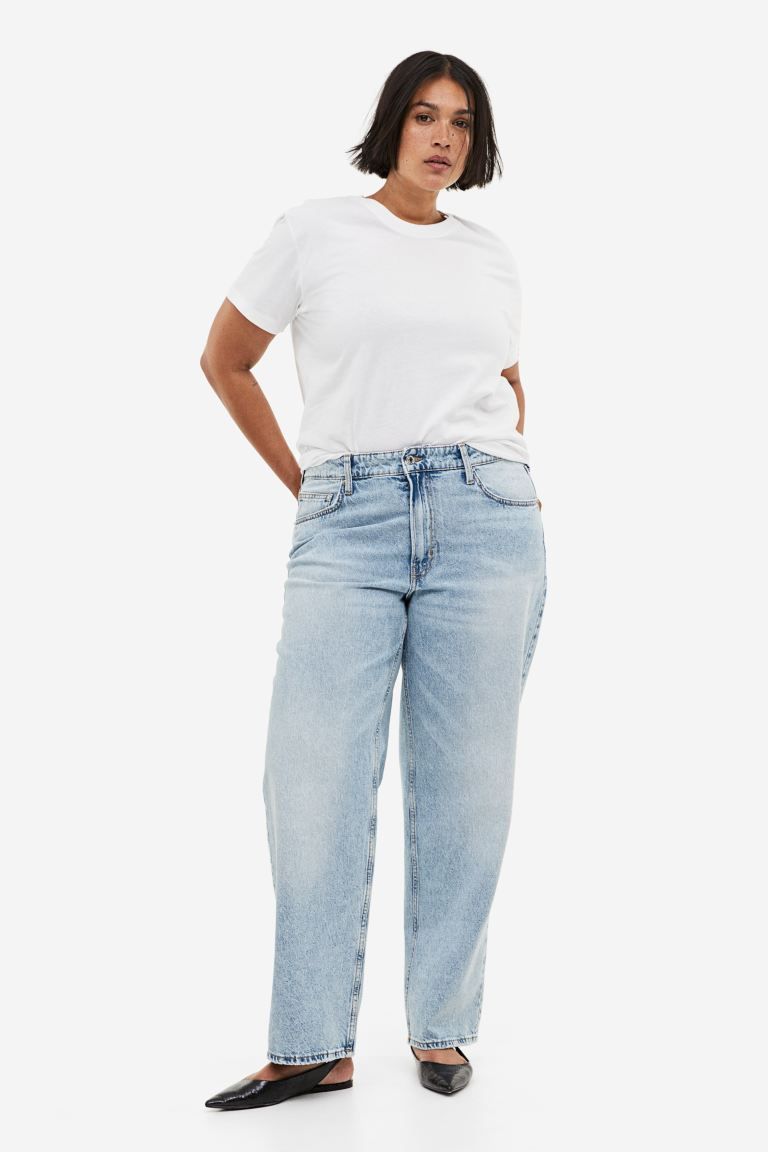 90s Baggy Low Jeans - Light denim blue - Ladies | H&M US | H&M (US + CA)