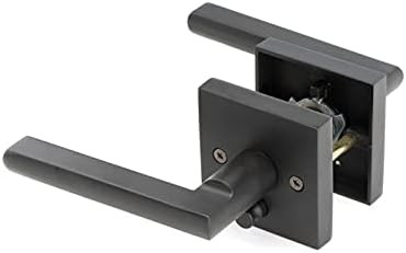 Linkaa Door Lock for Bedroom and Bathroom, Privacy Door Lever Matte Black Door Handles Lever Door... | Amazon (US)