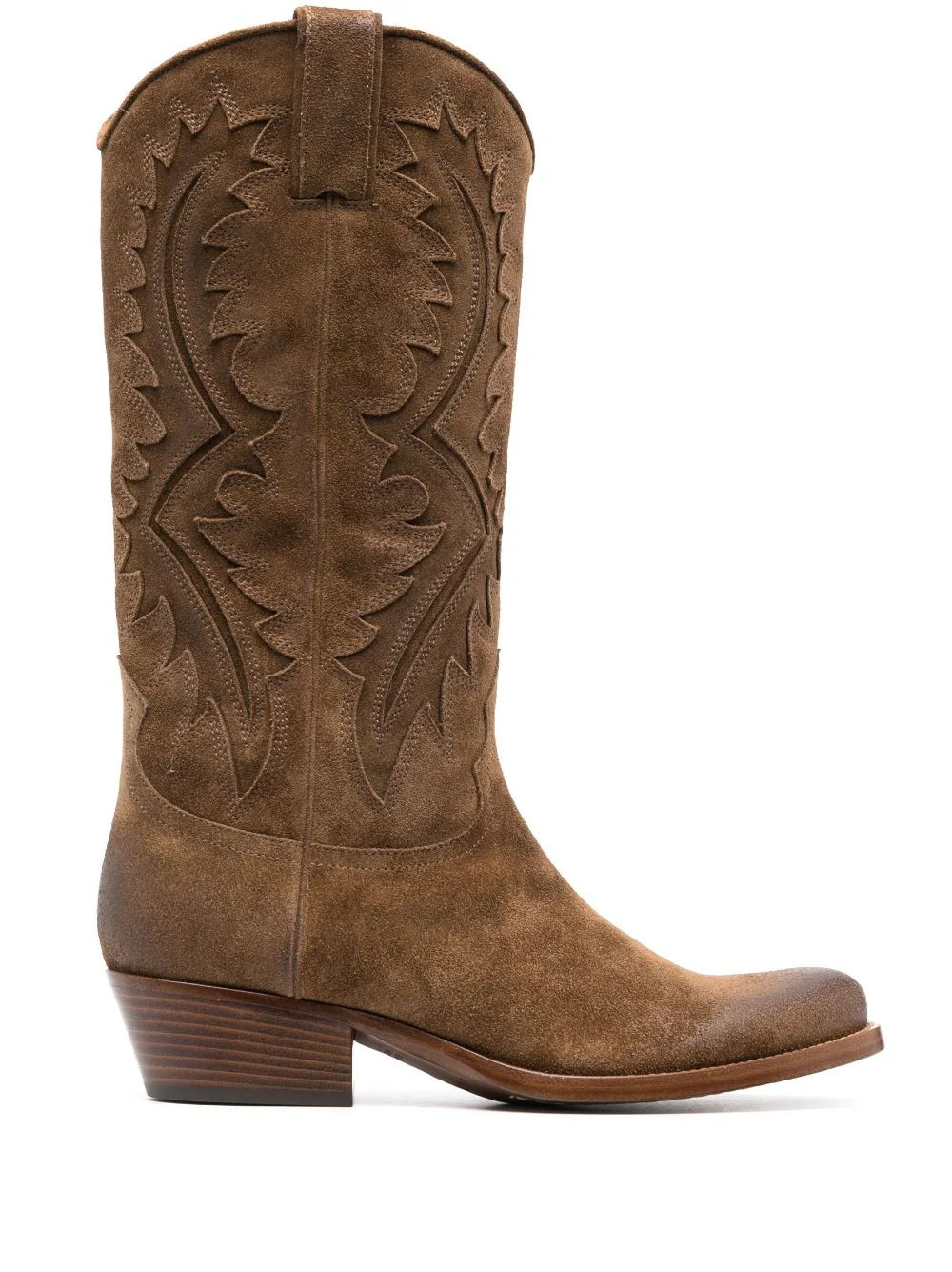 Sartore - Bota western de camurça - mulher - camurça - 37 - Marrom | Farfetch (BR)