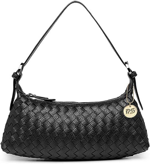 PS PETITE SIMONE Shoulder Bag,Mini Purse for Women Small Dumpling Clutch Purse, Vegan Leather Wov... | Amazon (US)