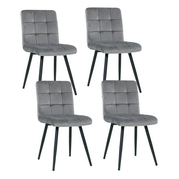 Duhome Dining Chairs Dining Room Armchairs Set of 4 Modern Upholstered Accent Chairs with Solid S... | Walmart (US)