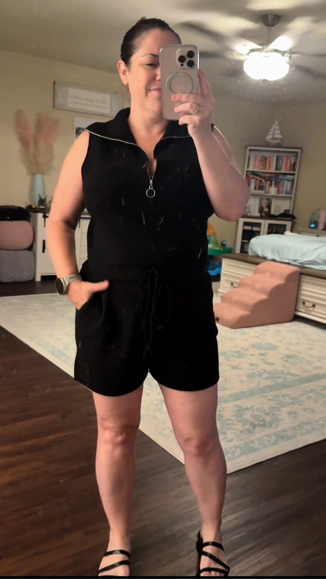 I wasn’t sure this romper was going to be a hit or a miss… but now I’m SO glad I grabbed it before it sells out 🖤 The fabric is buttery soft with the perfect amount of stretch, but still has that relaxed comfy fit I love. And the pockets + zip neckline detail? Obsessed. 🙌🏼 Wearing a size medium for reference!

Honestly sad it only comes in black and nude because I’d absolutely buy every color 😂

@VICI 

#vici #romperstyle #ltkstyle #momstyle #casualchic

#LTKPetite #LTKootd #LTKMidsize