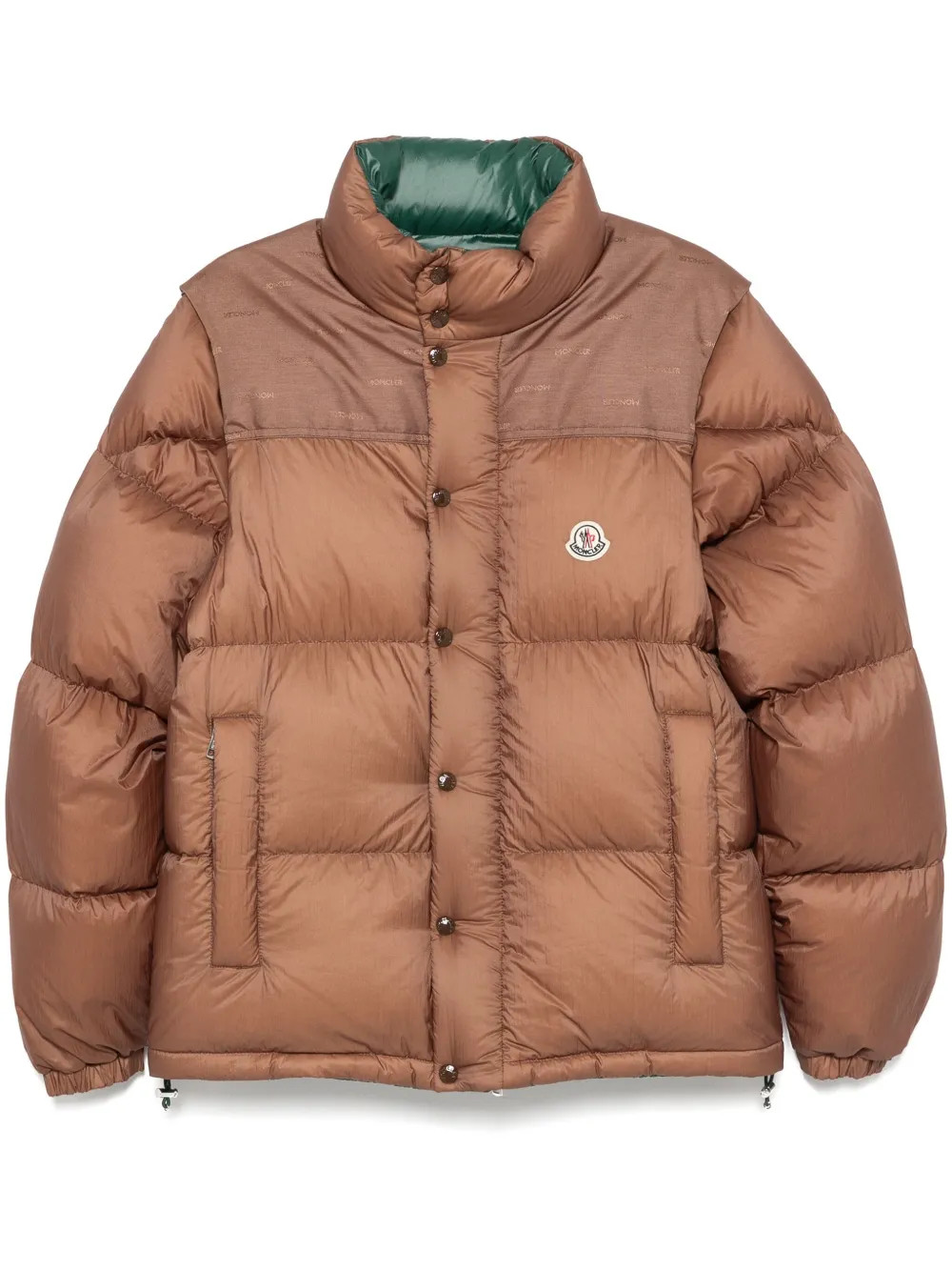 Moncler Verone reversible down jacket - Brown | Farfetch Global