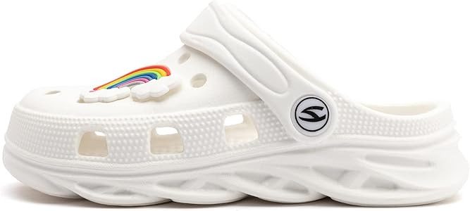 HOBIBEAR Boys Girls Classic Graphic Garden Clogs Slip on Water Shoes | Amazon (US)