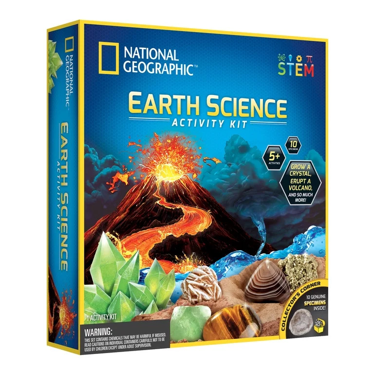 Open Box National Geographic Earth Science Activity Kit for Child 8 Years and up | Walmart (US)