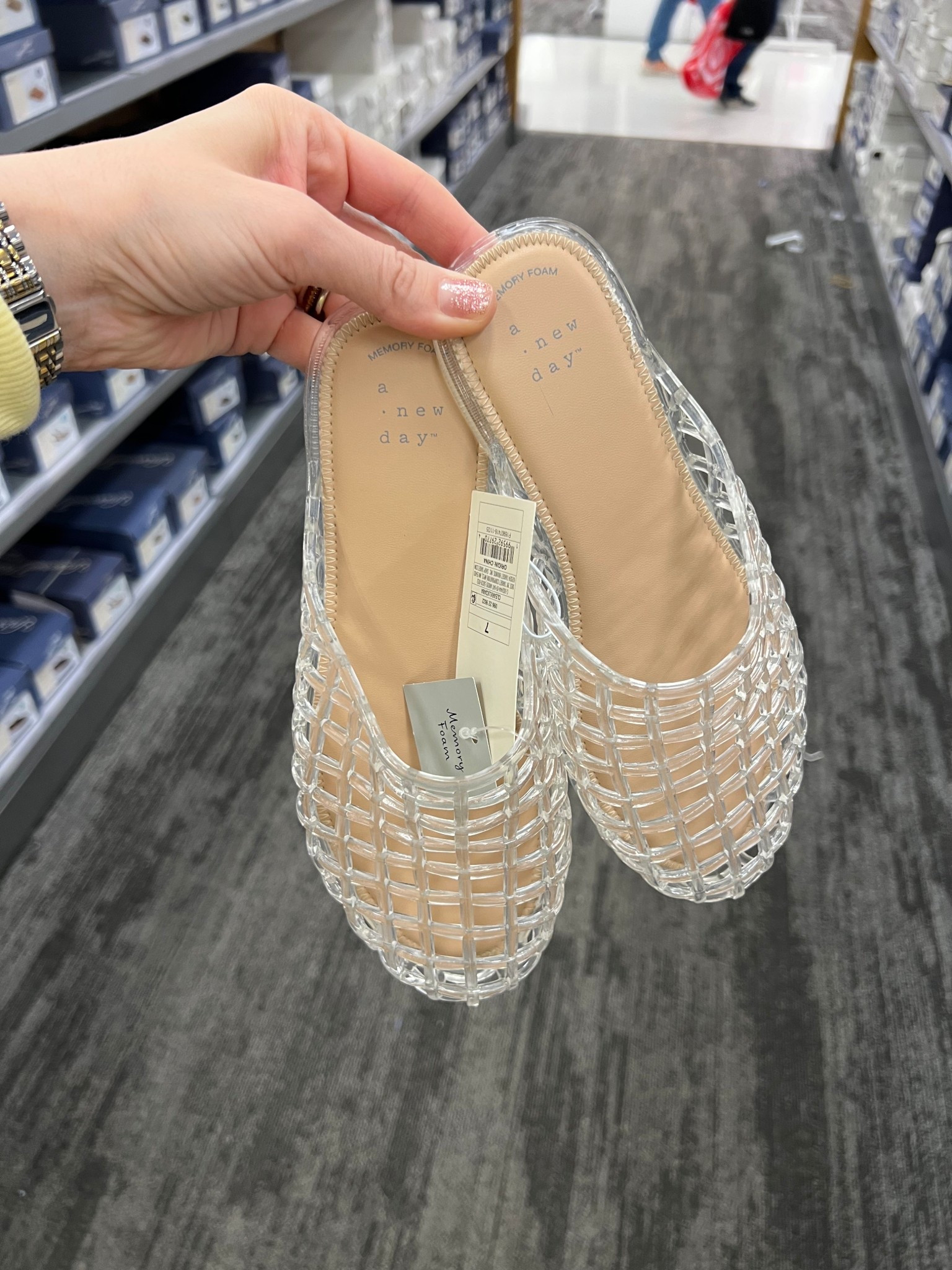 Jelly shoes at Target! This is a mule style. #targetstyle 