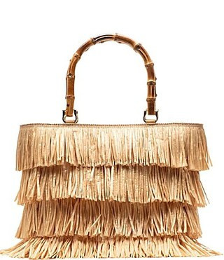 FRANCES VALENTINE Hula Fringe Raffia Bamboo Handle Tote Bag - Natural | Dillard's