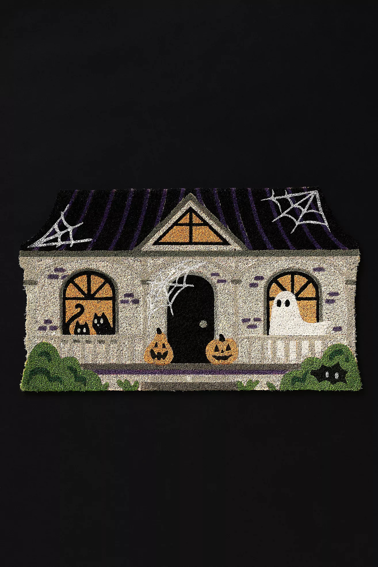 Haunted House Coir Printed Doormat | Anthropologie (US)