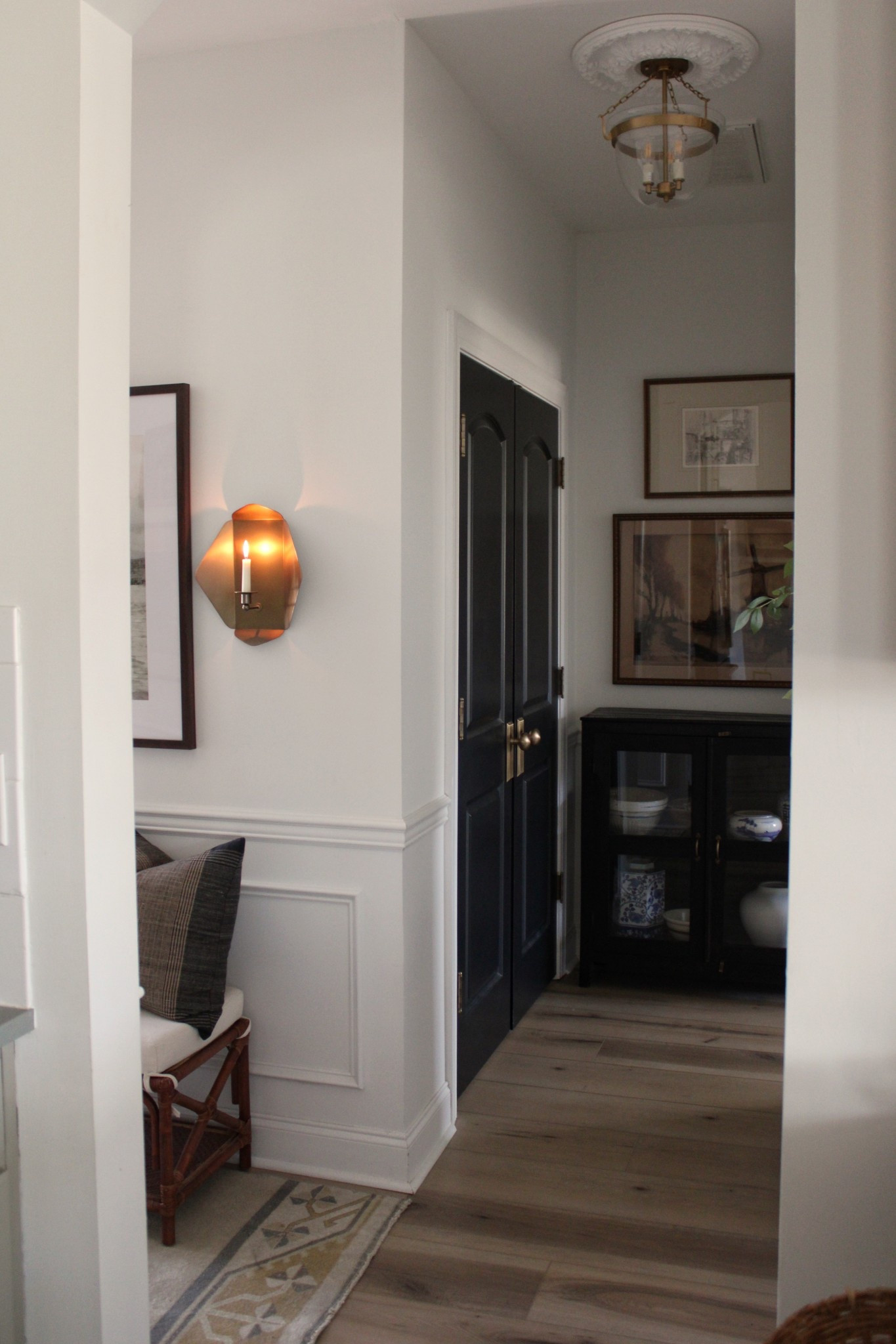 Styling my hallway 
New art and cabinet are antiques so I can’t link! Rest is linked below! 

#LTKHome