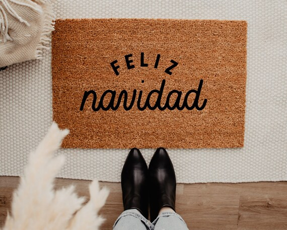 Feliz Navidad Doormat – Winter Decor - Front Porch Decor - Christmas Decor - Welcome Mat – Ou... | Etsy (US)