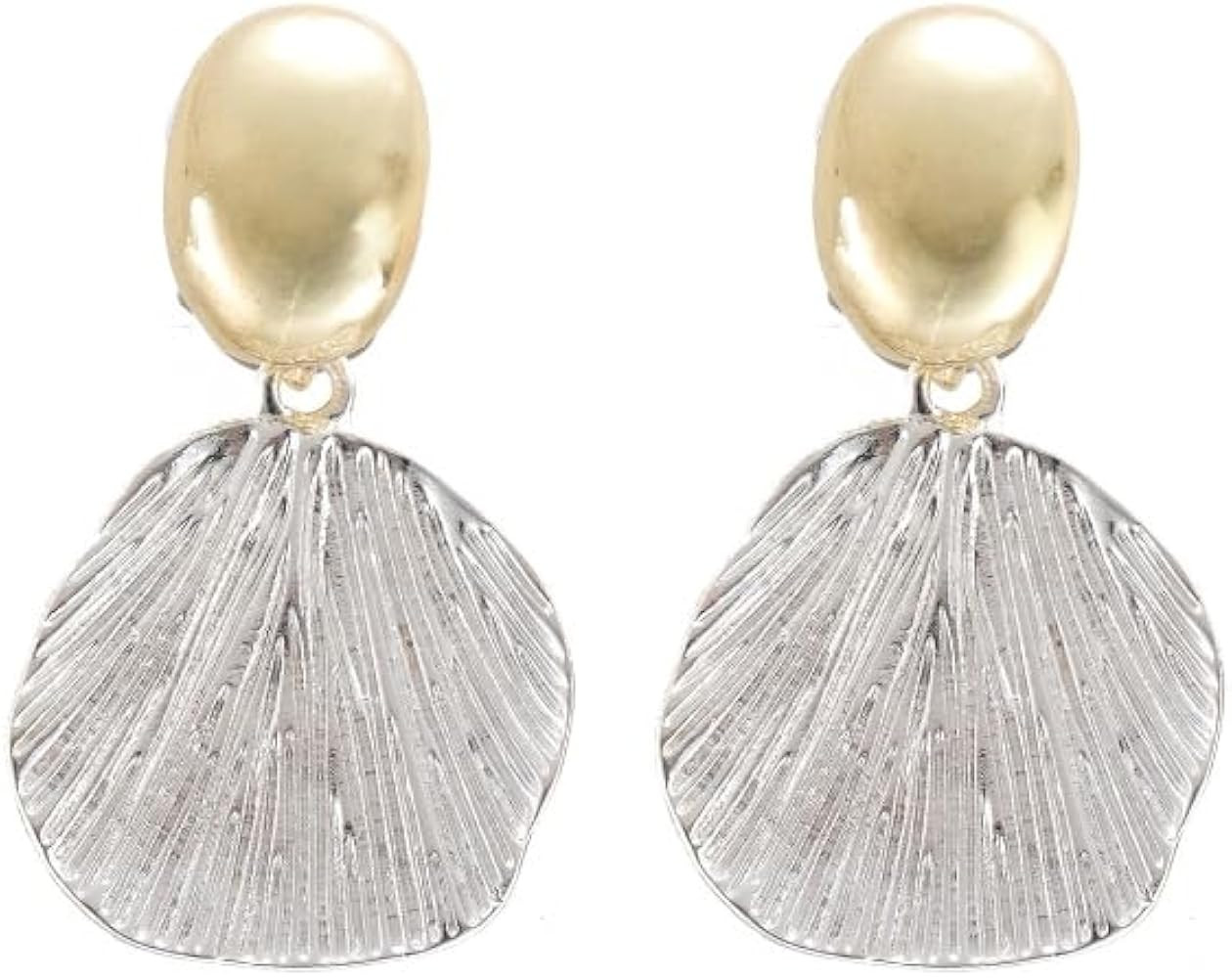 Women's Golden Siver Ear Clips Clip On Earrings Dangle Earrings | Amazon (US)