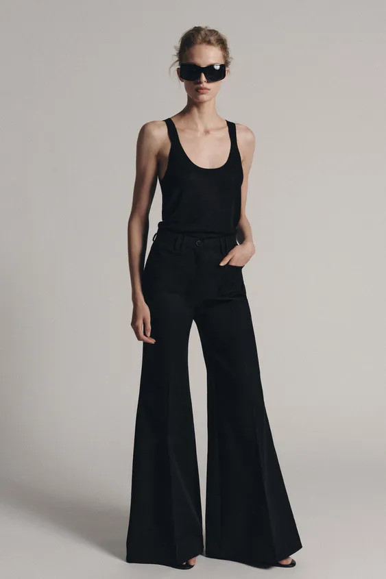 ZW COLLECTION FLARED TROUSERS | Zara UK