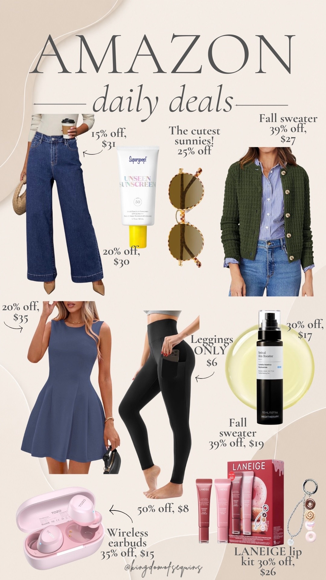 My favorite Amazon deals for the day.

#LTKActive #LTKBeauty #LTKSaleAlert