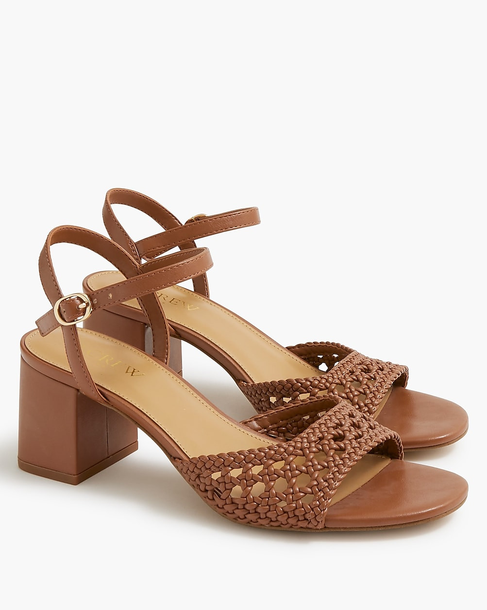 Woven heeled sandals | J.Crew Factory