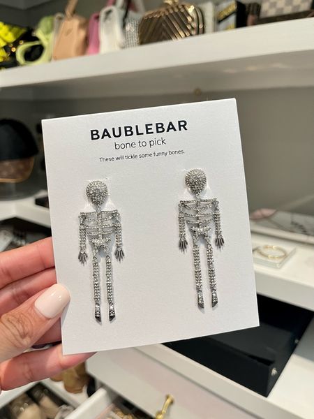 Skeleton earrings
Halloween
Jewelry 
Baublebar 

#LTKSeasonal #LTKunder100 #LTKunder50