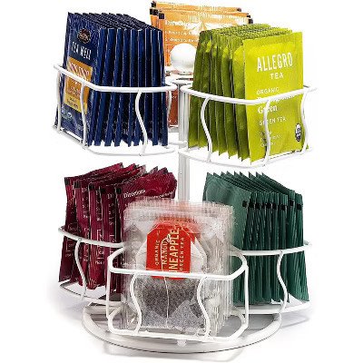 Sorbus 2 Tier Tea Bag Organizer Lazy Susan - Storage Solution Teas Bags, Accessories - Holds Up to 60 Large Tea Bags | Target