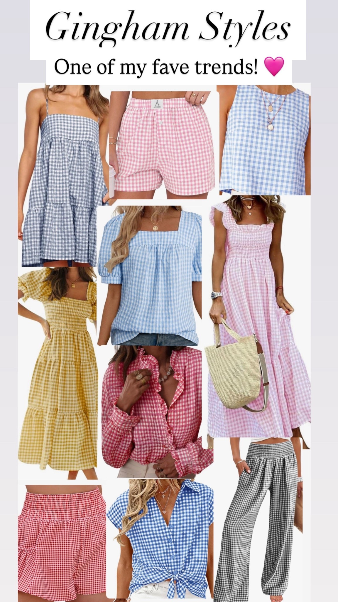 Gingham styles for women 🩷💜

#LTKootd #LTKgrwm