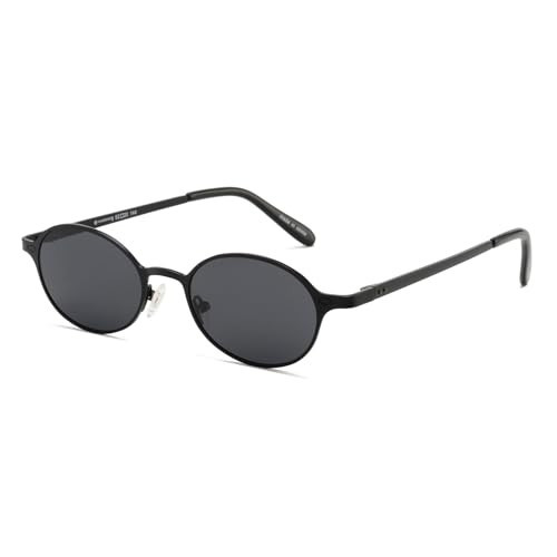 VIVIENFANG Black Polarized Sunglasses Woman, Black Oval Polarized Sunglasses Mens, Dark Shades UV Protection for Fishing Driving | Amazon (US)
