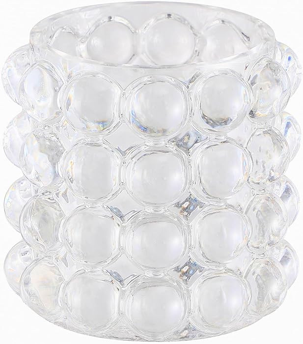 Glass Bubble Vase, Clear Vase for Flowers, Small Glass Vases, Flower Short Vases for Living Room,... | Amazon (US)